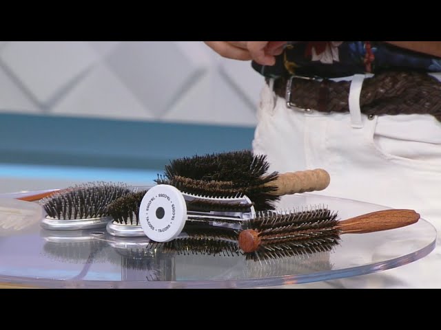 Vídeo relacionado con Set de 5 Cepillos de Cerdas de Jabalí, Cepillo Pelo, Cola Peine Profesional Peine de Salón, Peines para Peinar el Cabello y la Barba, Hombres y Mujeres