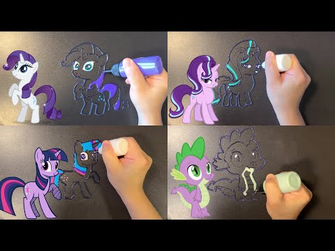 마이리틀포니 팬케이크 만들기 (MLP)My Little Pony making pancake art-Rarity,StarlightGlimmer,TwilightSparkle,Spike