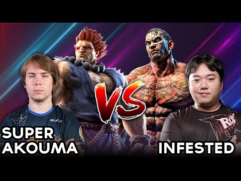 Tekken 7 Redbull Kumite POOL B| SuperAkouma (Akuma) VS Infested (Fahkumram)!!!