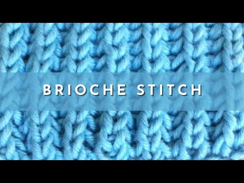 How to Knit the Brioche Stitch Knitting Pattern | Knitting Stitch Pattern | English Style