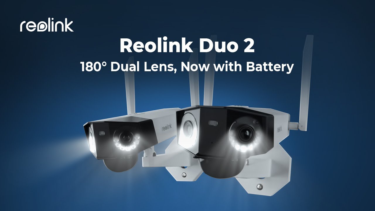 Reolink Caméra 4G/LTE Duo 2 LTE USB-C Panneau solaire 2 inclus