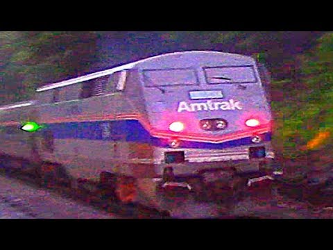 Amtrak 697 Busting Through The Rain WITH HERITAGE UNIT 184!!!