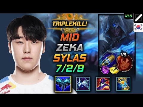 Zeka Mid Sylas Build Everfrost First Strike - Sylas Mid vs Taliyah - LOL KR 13.5