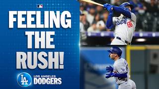 Dalton Rushing hits TWO HOME RUNS for the Dodgers! ✌️???? (7th HR in last 7 games!) | MLB Highlights