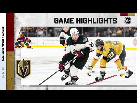 Coyotes @ Golden Knights 10/4 | NHL Highlights 2022