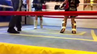Henry Davis 7 year old first kickboxing fight final round