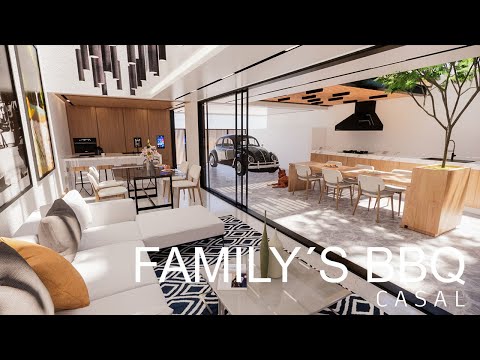 ✅(FAMILY´S BBQ) CASA MINIMALISTA MODERNA 8 X15 /HOUSE PLAN 8X15/ DESAIN RUMAH 8X15 ✅