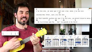 TUTO J'ai dix ans ! avec accords faciles Alain Souchon