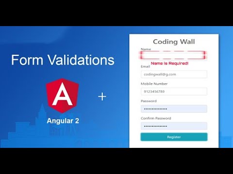 Angular Form Validation Template Driven Forms With Error Message