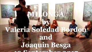 Valeria Soledad Bordon and Joaquim Besga 19 Sept 2017 Milonga at Alive Tango