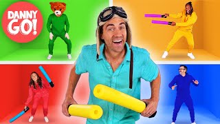 Color Beat Drum-Along Dance! 🥁🌈 Patterns Memory Game | Danny Go! Songs for Kids