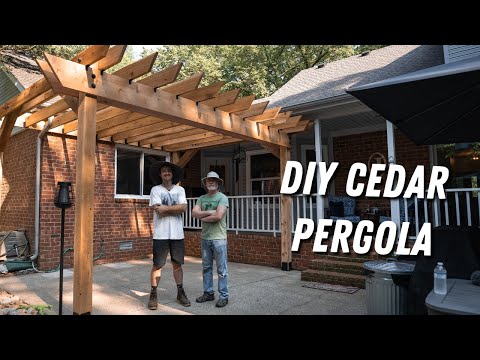 How to build a "STUNNING" Pergola in ONE Weekend!
