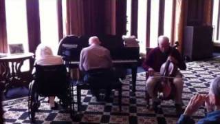 Older gents in the lobby