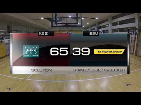 Solution vs Stanley Black&Decker - XIII kolejka - Warszawa - Koszykarska Liga Biznesu