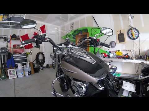 USB charging ports installed on a motorcycle