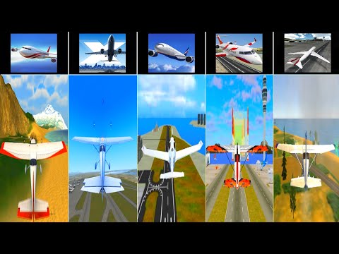 Plane Crash Battle - Flight Pilot, X-Plane, Plane Simulator, City Airplane Pilot Flight, AFPS