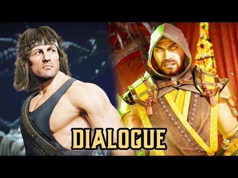RAMBO & SCORPION BROMANCE DIALOGUE - MORTAL KOMBAT 11 ULTIMATE VERSION