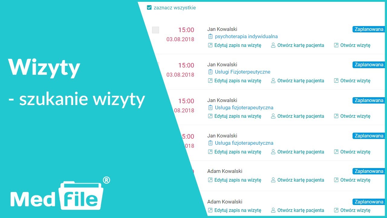 Szukanie wizyty