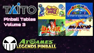 A Look At Taito Pinball Tables Volume 3