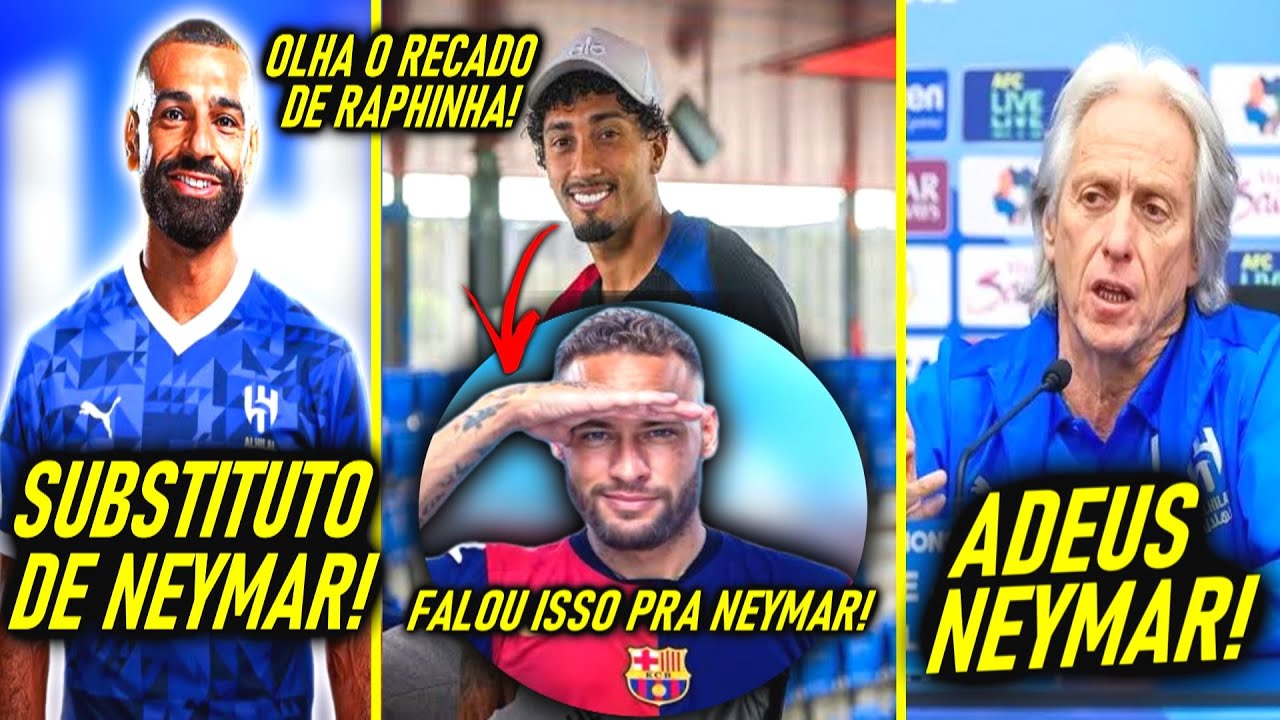 ADEUS NEYMAR! - OLHA o RECADO de JORGE JESUS e RAPHINHA pra NEY! - SALAH VINDO! MBAPPE com PROBLEMAS