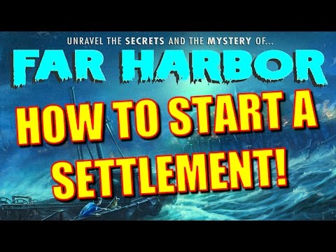 Fallout 4 Far Harbor DLC - How to Start a Settlement (With or Without Longfellow!)