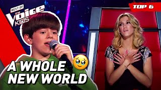 Best of Aladdins A WHOLE NEW WORLD on The Voice Kids! | Top 6