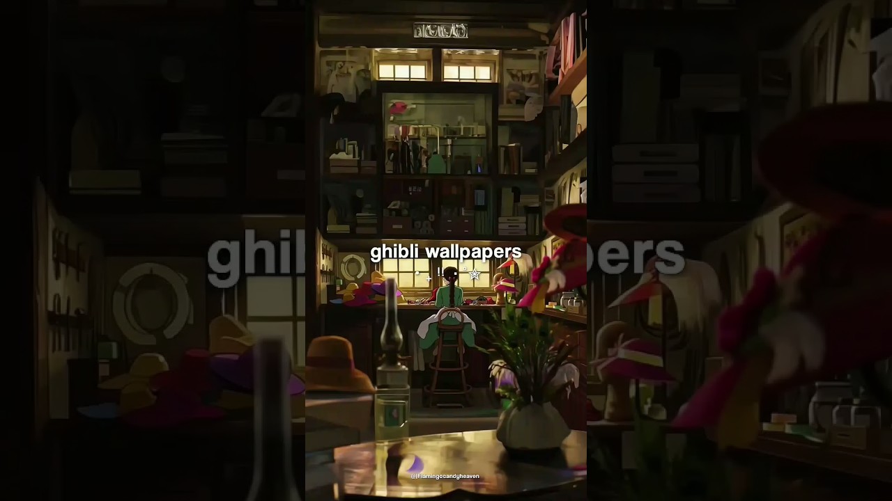 ghibli wallpapers ⋆ ˚｡⋆౨ৎ˚ | #shorts #aesthetic #flamingocandyheaven #ghibli #wallpaper #trending