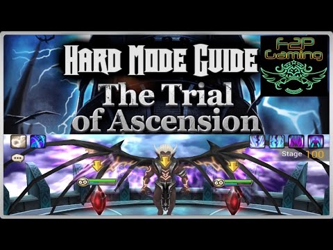 F2PG Summoners War - Trial of Ascension Hard Mode Guide with Rune Builds 1-100F ToA