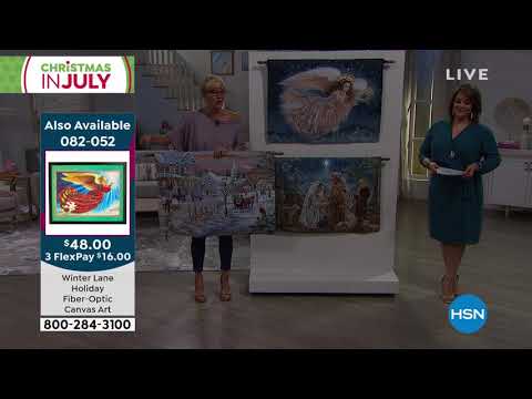 Winter Lane Guardian Angel FiberOptic Christmas Tapestry