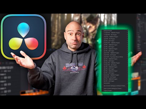 ⁉️ Where Did PROJECT SETTINGS PRESETS go in DaVinci Resolve 18?  😲