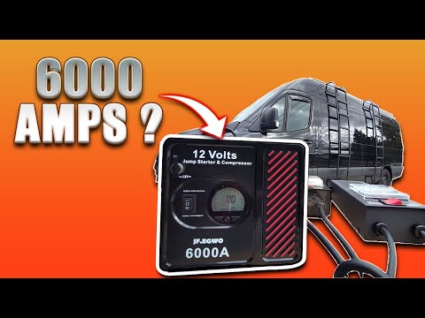 , title : '6,000 AMPs of Jumping Starting Power▶️ JF.EGWO 6000Amp Car Jump Starter with Air Compressor Review'