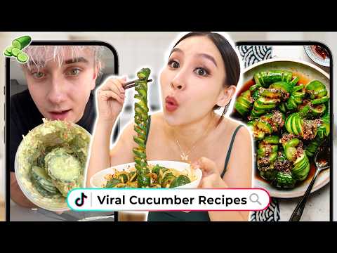 I Tried Viral Cucumber Recipes🥒 *healthy*