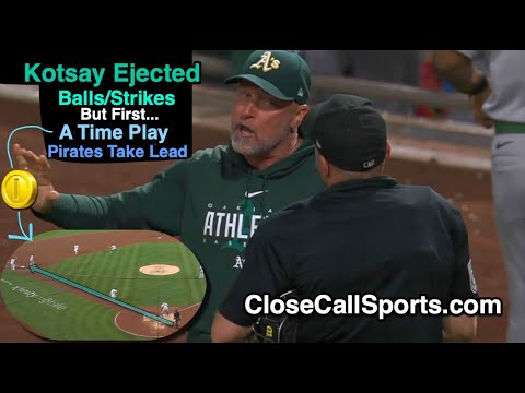 E89 - Mark Kotsay Ejected Arguing Visconti's Strike Zone After McCutchen's Heads Up Play for PIT Run
