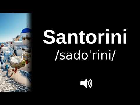 🇬🇷 How to pronounce Santorini (CORRECTLY!)