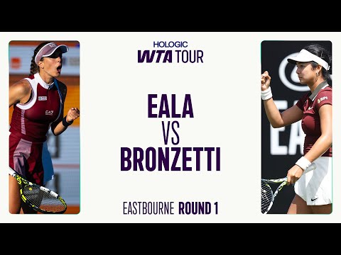Lucia Bronzetti Vs. Alexandra Eala | 2025 Eastbourne Round 1 | WTA Match Highlights