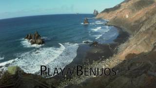 benijos , playa de arena negra