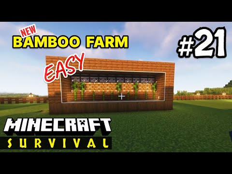 A Princess Plays - Easy Infinite Automatic Bamboo Farm | Minecraft Survival (Episode 21)