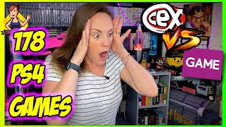 *ASTONISHING DIFFERENCE* How much are 178 PS4 Games worth at CEX for Cash and Trade compared to GAME