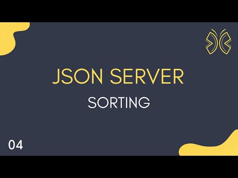 JSON Server Tutorial 4 Sorting