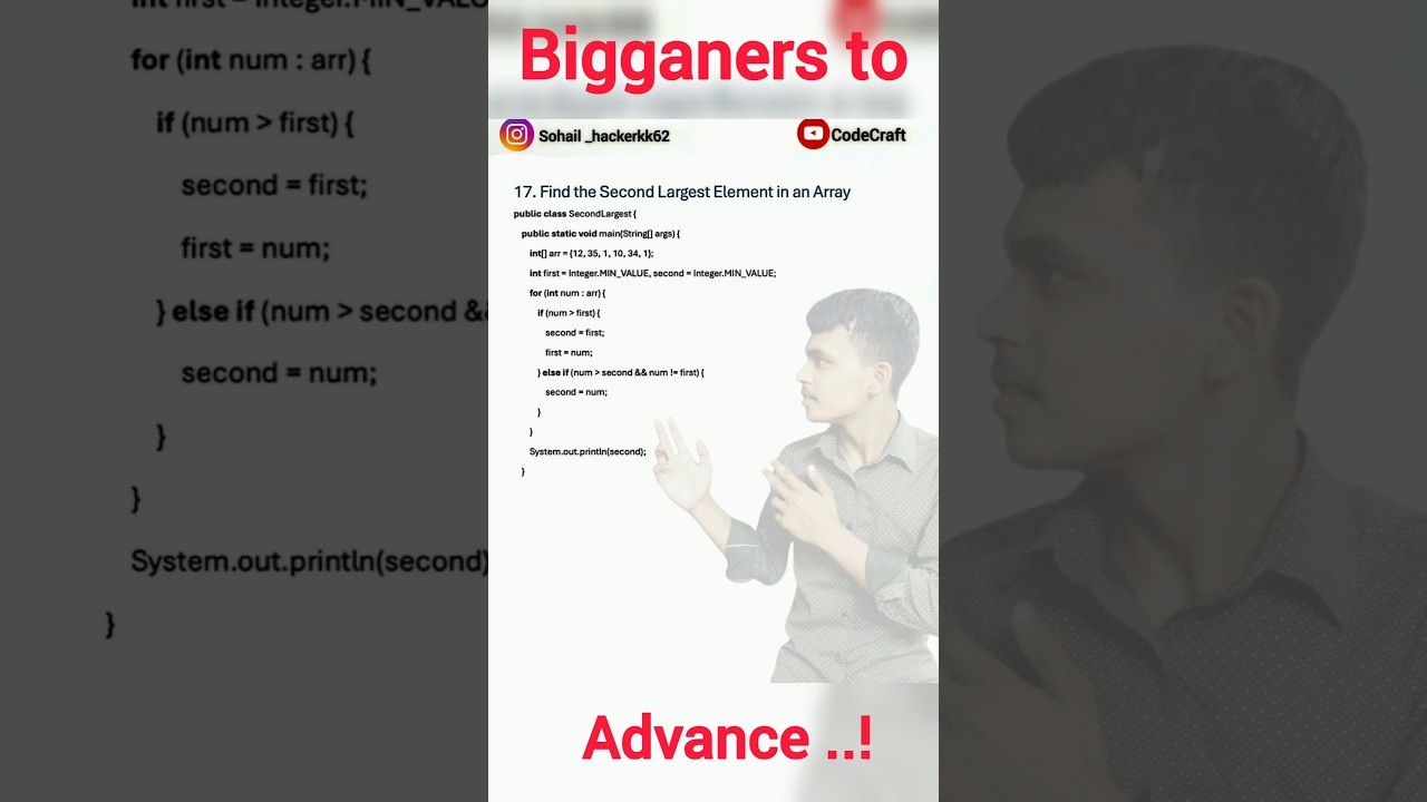java programm bigganers to advance || #shorts #coding #programming #trending #viral
