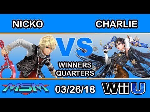 MSM 139 - FAD | Nicko (Shulk) Vs. Charlie (Bayonetta) Winners Quarters - Smash 4