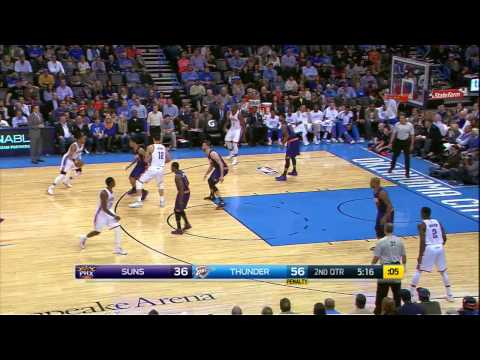 Steven Adams Highlights Suns vs. Thunder 12.14.2014 - 6 Points, 8 Rebounds