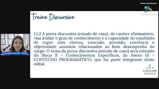 Boas Vindas - Treino Discursivo Concurso TJSP - Psicólogo Judiciário