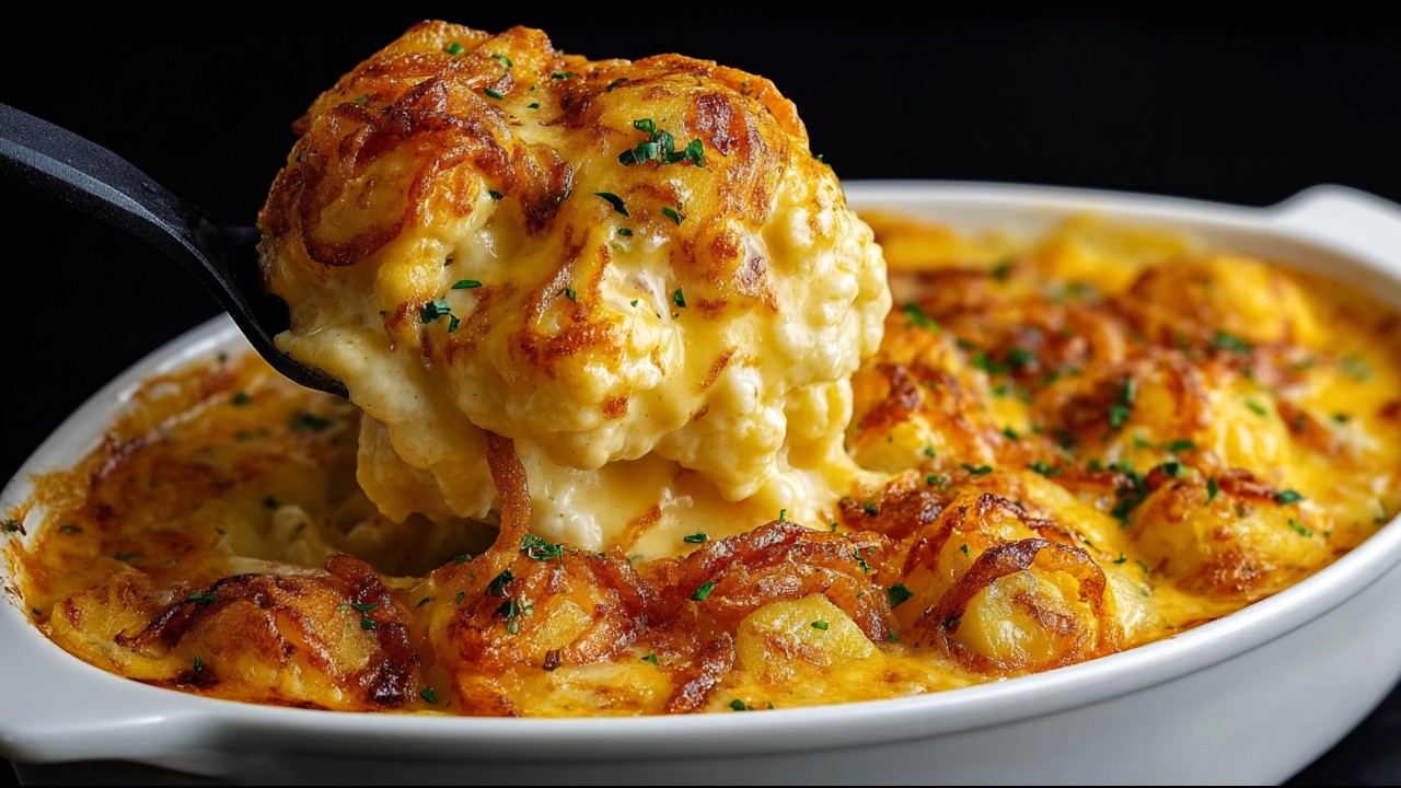 Cheesy Cauliflower Casserole by Pure Delicious — recipe photo