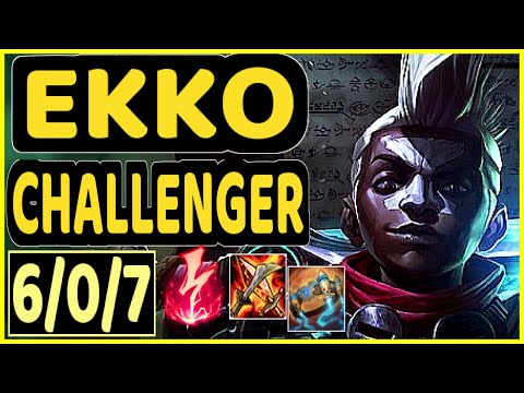 EVROT (EKKO) - 6/0/7 KDA CHALLENGER GAMEPLAY - BR