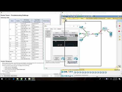 [CCNA v6] Packet Tracer  11.5.1.3 Troubleshooting Challenge