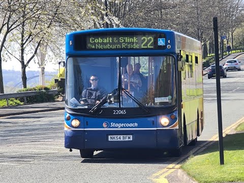 Stagecoach North East MAN ALX300 22065 Route 22 *THRASH*