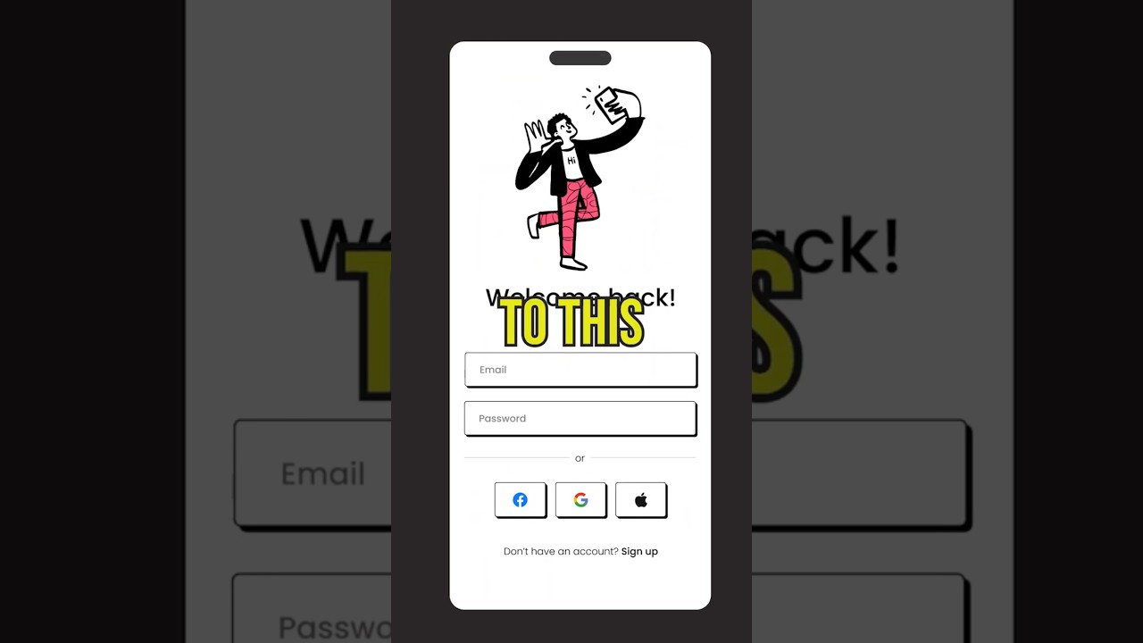 Mobile App Sign up UI/UX Speed Design in Figma #mobileui #mobileappdesign #uiuxdesign #webdesign