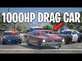 Running From Cops With 1000HP Drag Car In GTA 5 RP