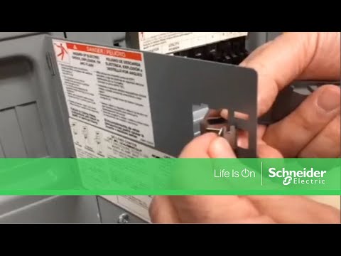 Installing Cover Door Latch and Spring on QO™ & Homeline Load Centers | Schneider Electric